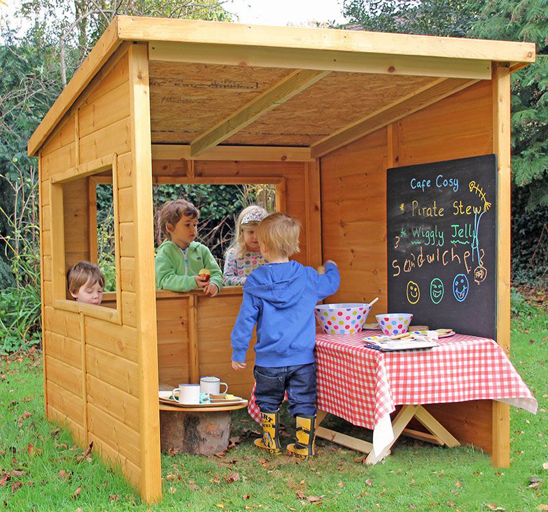 Cosy Direct Early Years Outdoor Role Play Café Shed