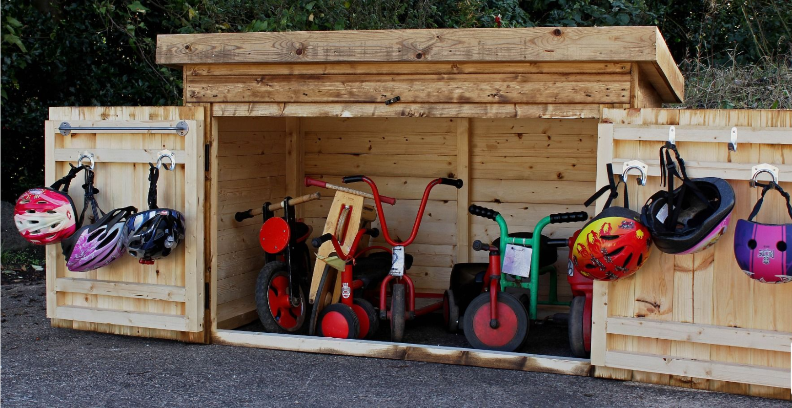Cosy Direct Wooden Outdoor Trike Storage Shed