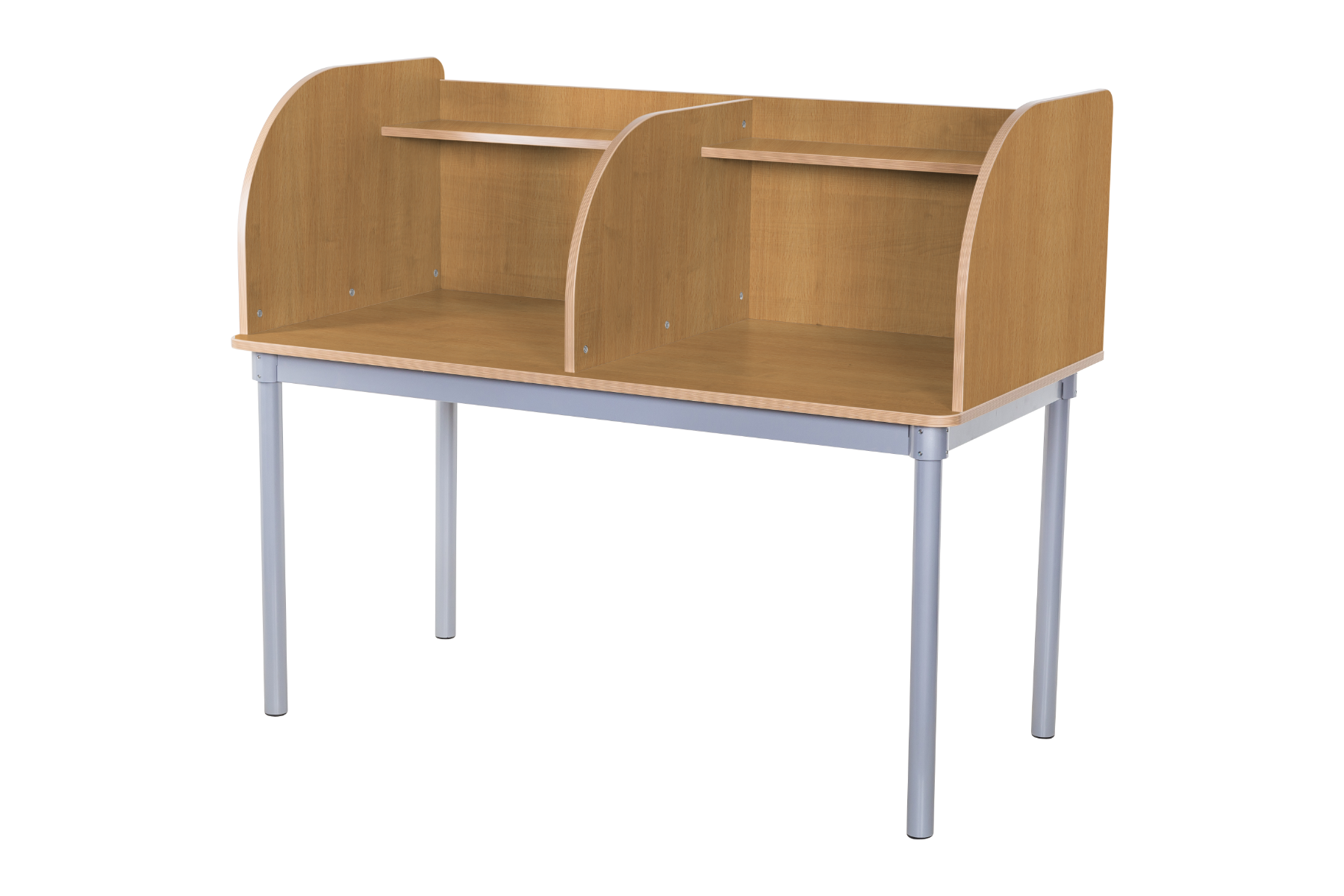 Willowbrook Kubbyclass Curved Double Learning Study Carrel