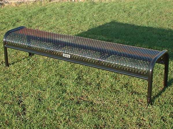 Macemain + Amstad Perforated Metal Outdoor Seat