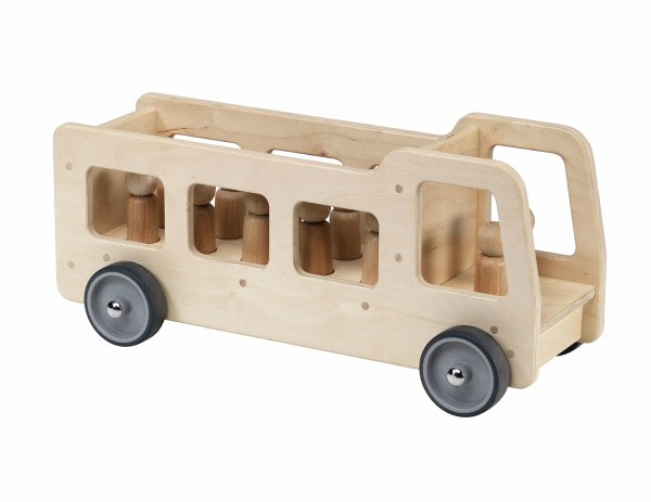 Millhouse Giant Wooden Nursery Play Vehicles - Bus