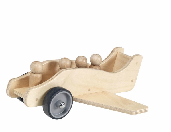 Millhouse Giant Wooden Nursery Play Vehicles - Aeroplane
